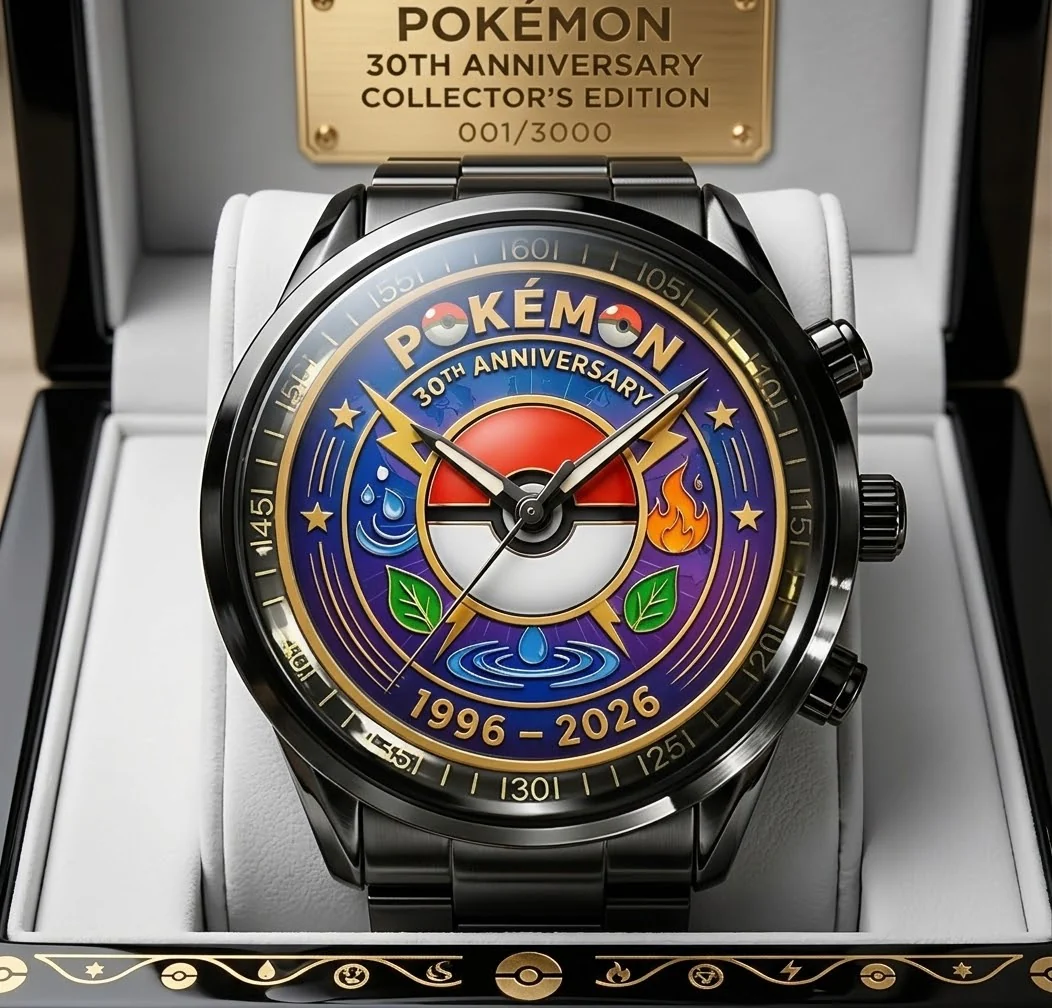 PoMo Celebrate 30 Years Of Catching Them All - Personalized Hand Watch - Anniversary Gift For Movie Fans NL122