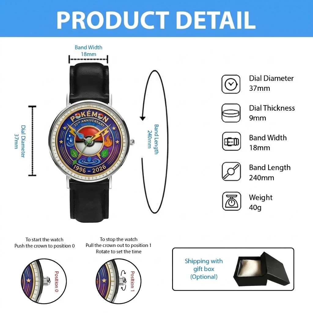 PoMo Celebrate 30 Years Of Catching Them All - Personalized Hand Watch - Anniversary Gift For Movie Fans NL122 - Image 7