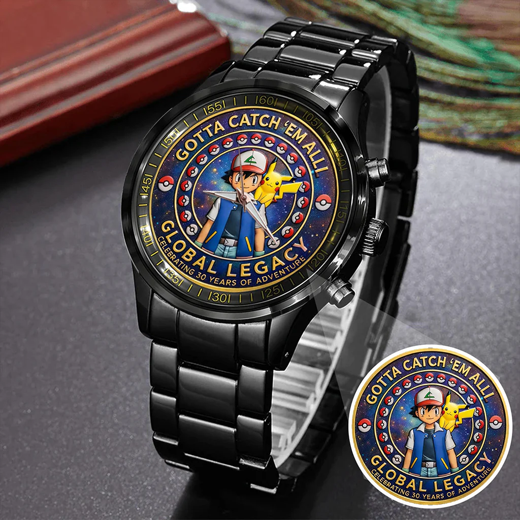 PoMo Celebrate 30th Anniversary Gotta Catch 'Em All - Personalized Hand Watch - Gift For Movie Fans HH01 - Image 2