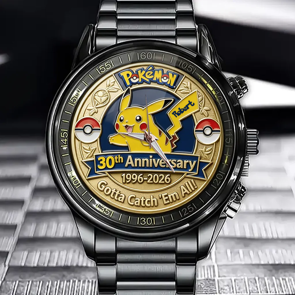 PoMo Celebrate 30th Anniversary Gotta Catch 'Em All - Personalized Hand Watch - Gift For Movie Fans HH01 - Image 2