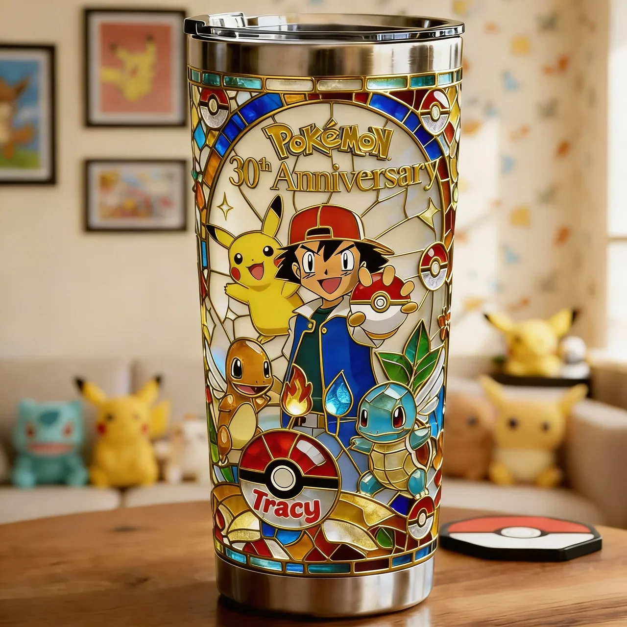 PoMo Celebrate 30th Anniversary Of Catching Them All - Personalized Tumbler - Gift For Movie Fans HH01