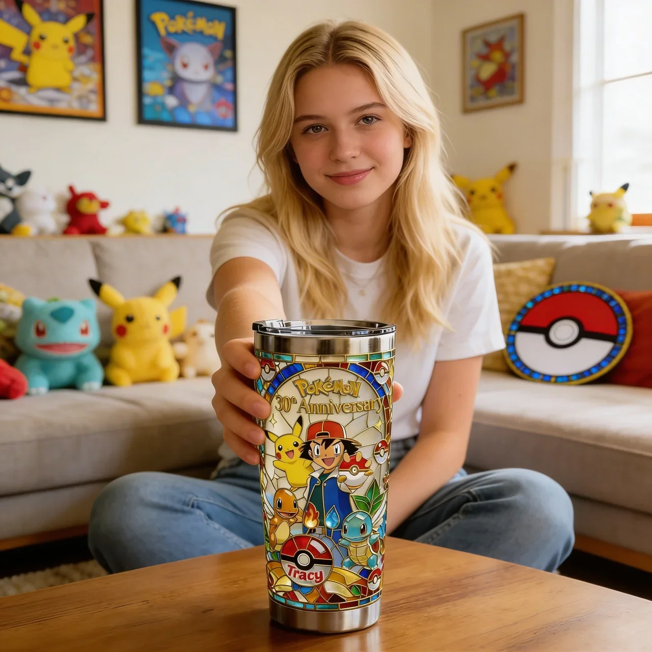PoMo Celebrate 30th Anniversary Of Catching Them All - Personalized Tumbler - Gift For Movie Fans HH01 - Image 3