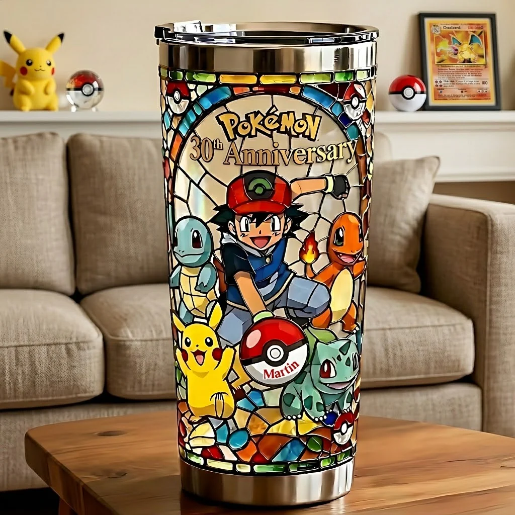 PoMo Celebrate 30th Anniversary Of Catching Them All - Personalized Tumbler - Gift For Movie Fans NL122 - Image 3