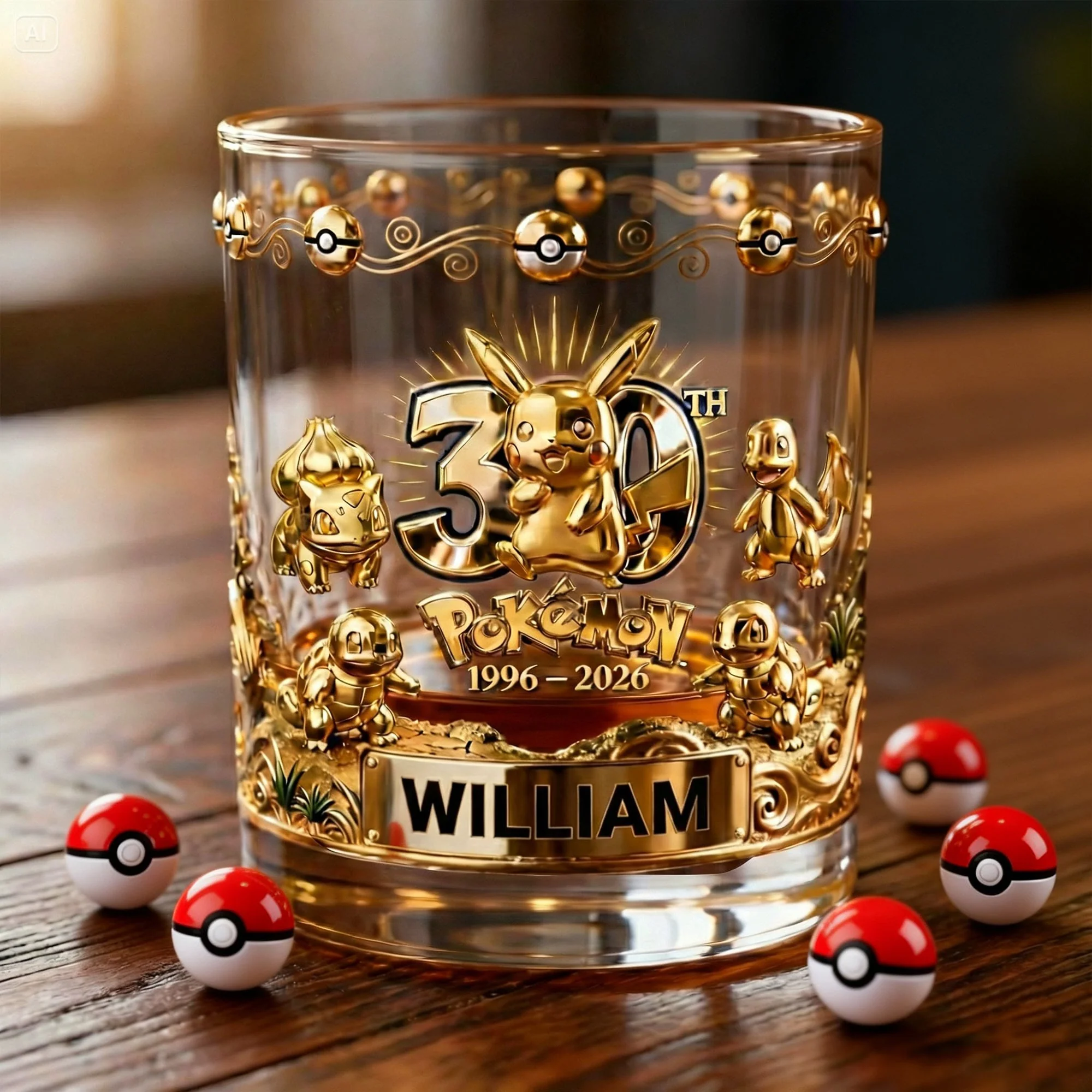 PoMo Celebrate 30th Anniversary - Personalized Whiskey Glass - Gift For Movie Fans NL122 - Image 2