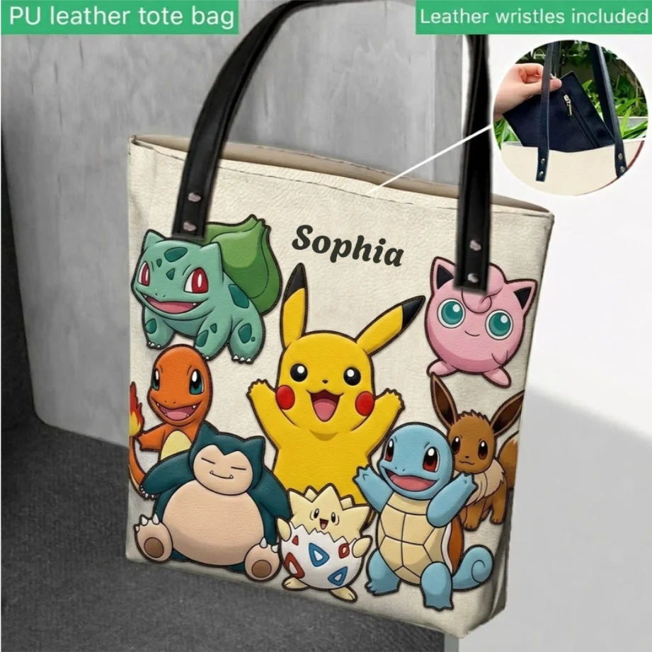 PoMo Gotta Catching Them All Friends - Personalized Tote Bag - Gift For Movie Fans NL122 - Image 5