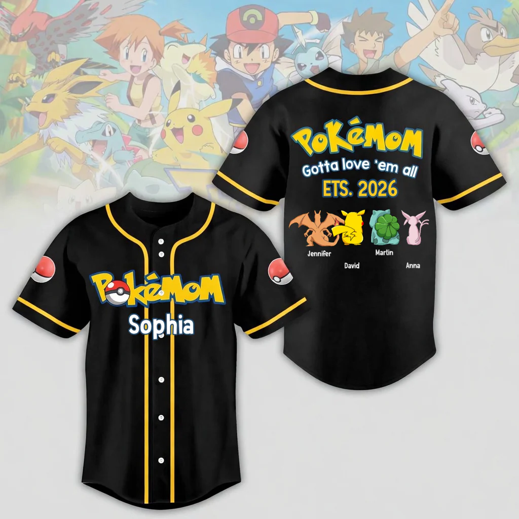 PoMo Mom And Dad Gotta Love 'Em All - Personalized Baseball Jersey For Adult, Kid, Toddler - Gift For Movie Fans | CL59 HH01 - Image 2