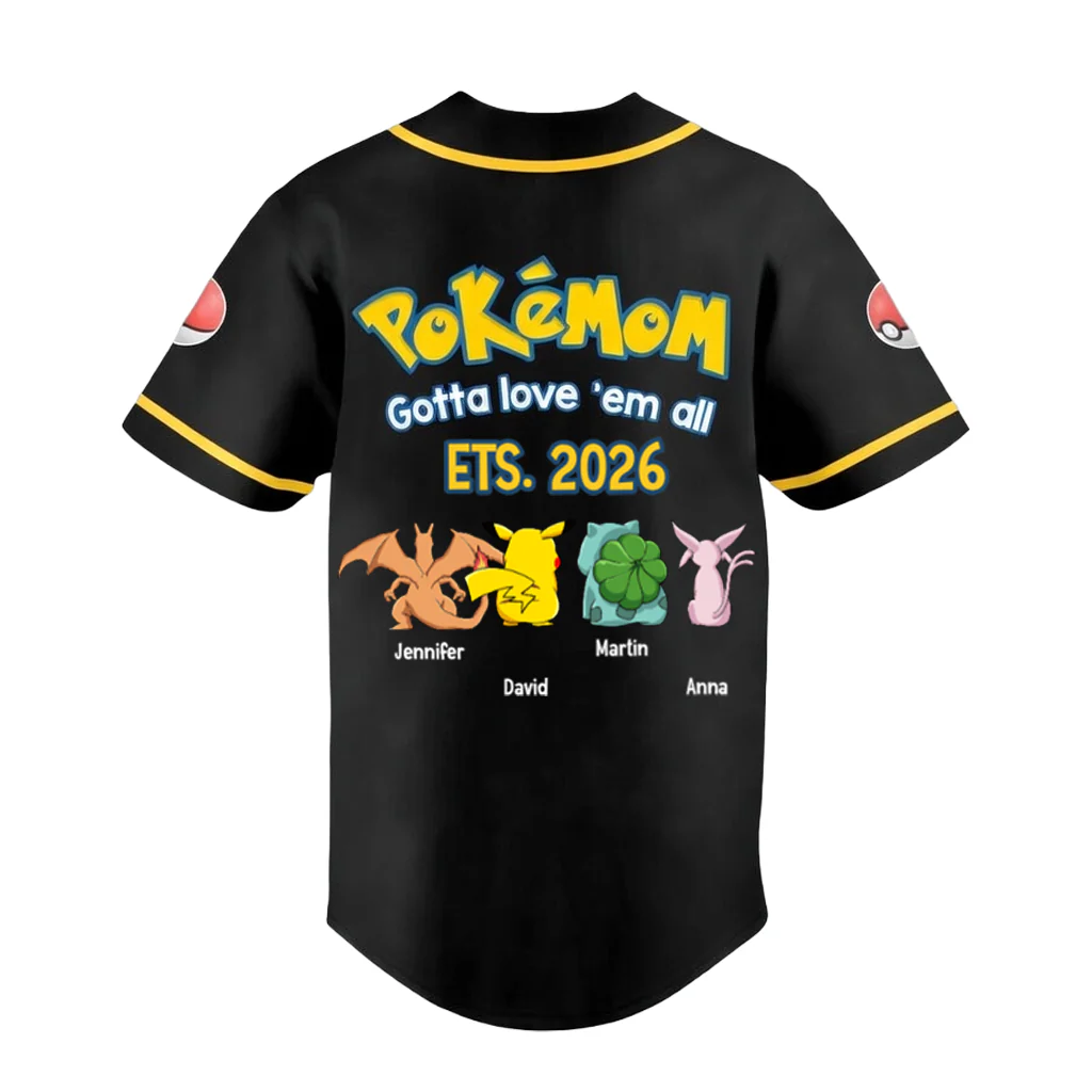 PoMo Mom And Dad Gotta Love 'Em All - Personalized Baseball Jersey For Adult, Kid, Toddler - Gift For Movie Fans | CL59 HH01 - Image 7