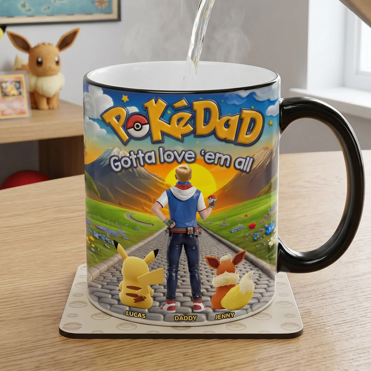 PoMo The Legend Of Dad Children Of The Wild - Personalized Color Changing Mug - Gifts For Dad - Image 3