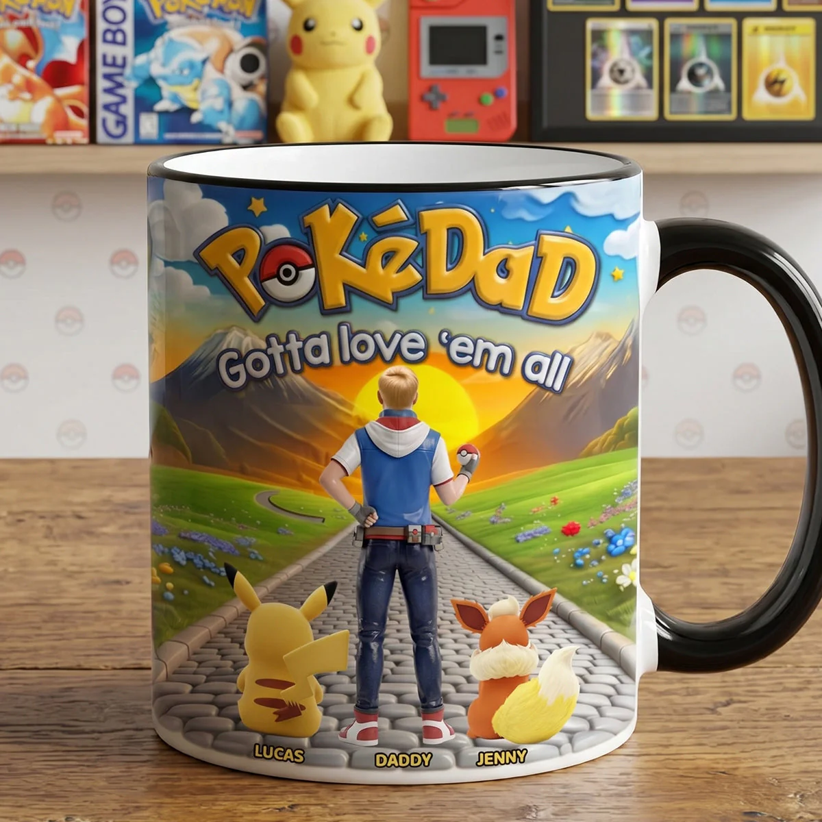 PoMo The Legend Of Dad Children Of The Wild - Personalized Color Changing Mug - Gifts For Dad - Image 4
