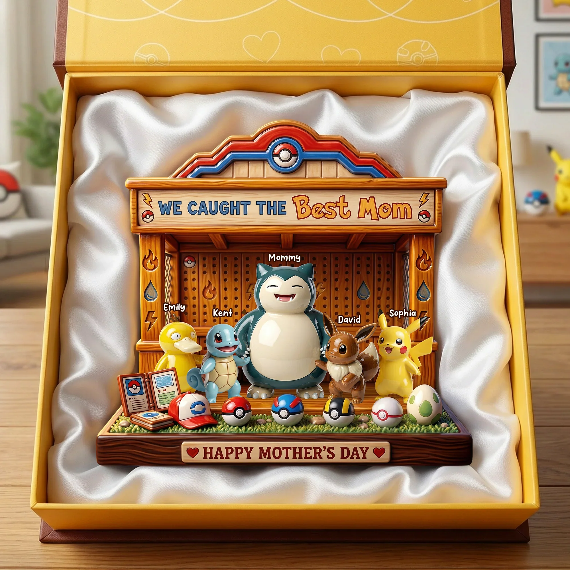 PoMo We Caught The Best Mom - Personalized Acrylic Plaque - Gift For Mom, Movie Fans - Image 3
