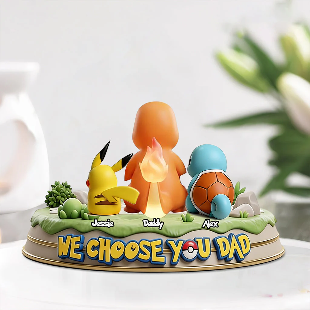 PoMo We Choose You Dad - Personalized Acrylic Plaque - Gift For Father's Day - Image 3