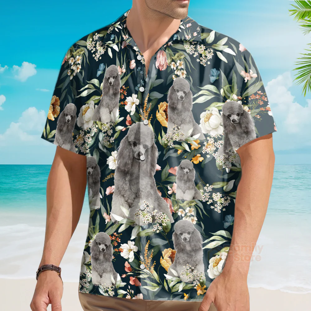 Upload Photo Dog Face - Hawaiian Shirt PN302110Lb - Image 3