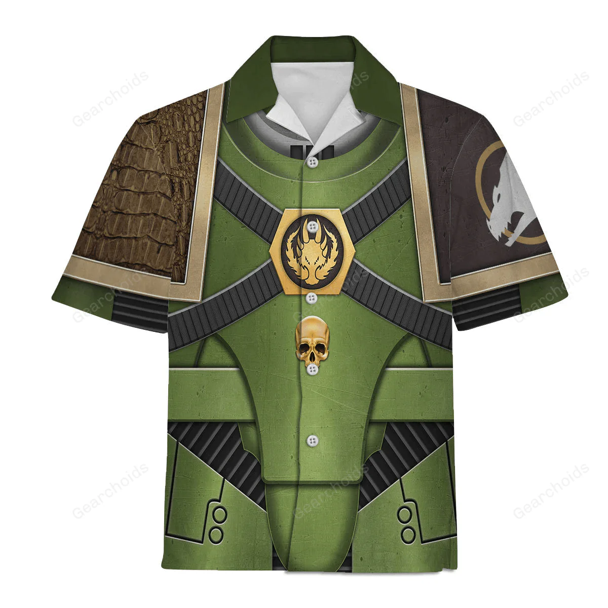 Pre-Heresy Salamanders In Mark IV Maximus Power Armor - Costume Cosplay Hawaiian Shirt CSWRH023