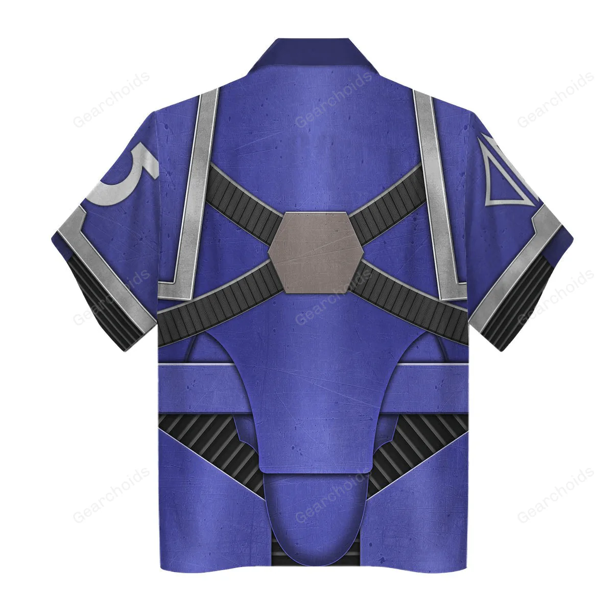 Pre-Heresy Ultramarines In Mark IV Maximus Power Armor - Costume Cosplay Hawaiian Shirt CSWRH186 - Image 2