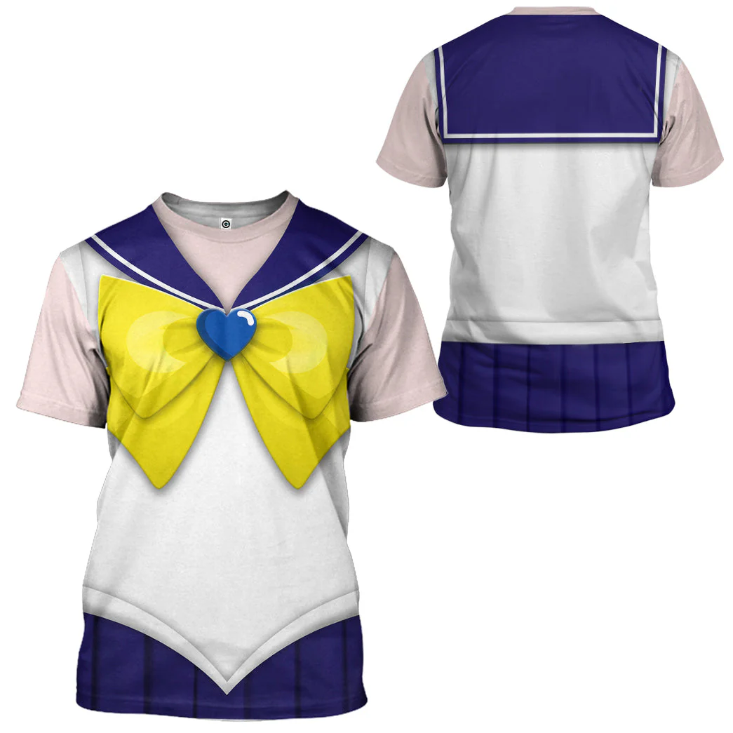 Sailor Uranus Costume Cosplay T-Shirt 3D - Image 2