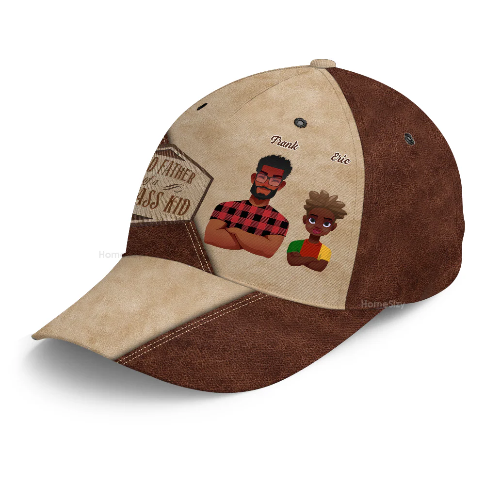 Proud Father - Personalized Classic Cap - Gift For Dad, Grandpa, Father's Day | CL50 NA94 - Image 4