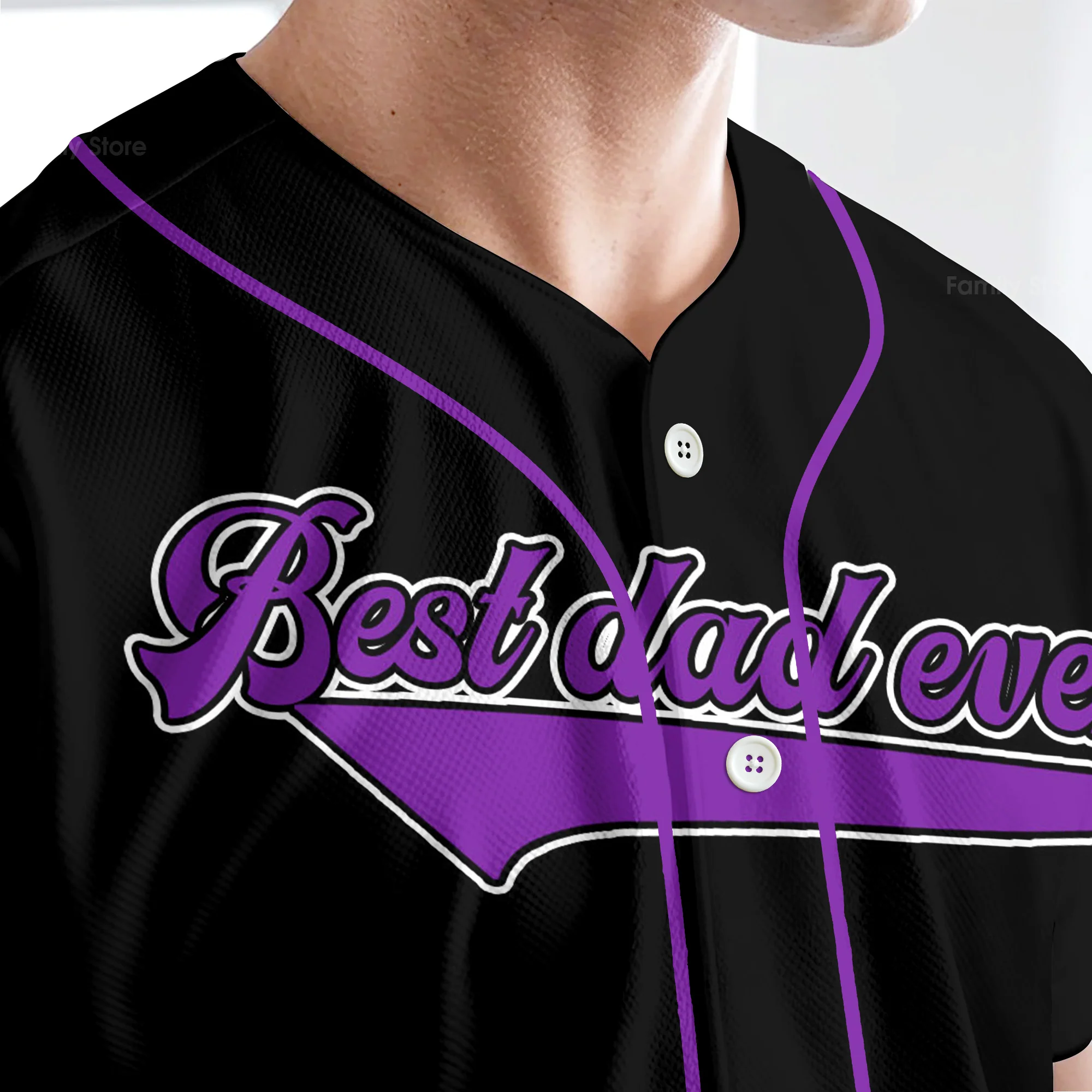 PT DrBa Best Dad Ever - Personalized Baseball Jersey - Christant Gift For Him - Gift for Dad | CL03 - Image 34