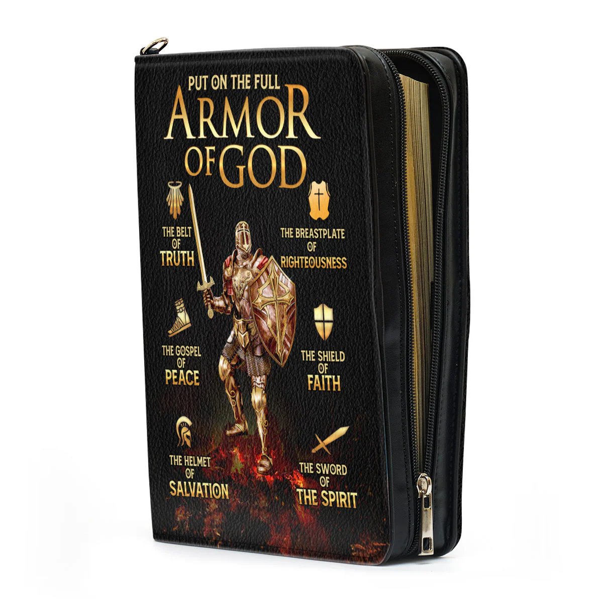 Put On The Full Armor Of God - Personalized Bible Cover - Image 4