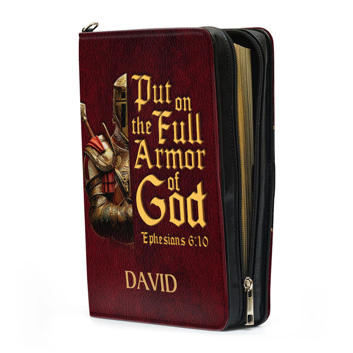 Put On The Full Armor Of God - Personalized Bible Cover TD118 - Image 3