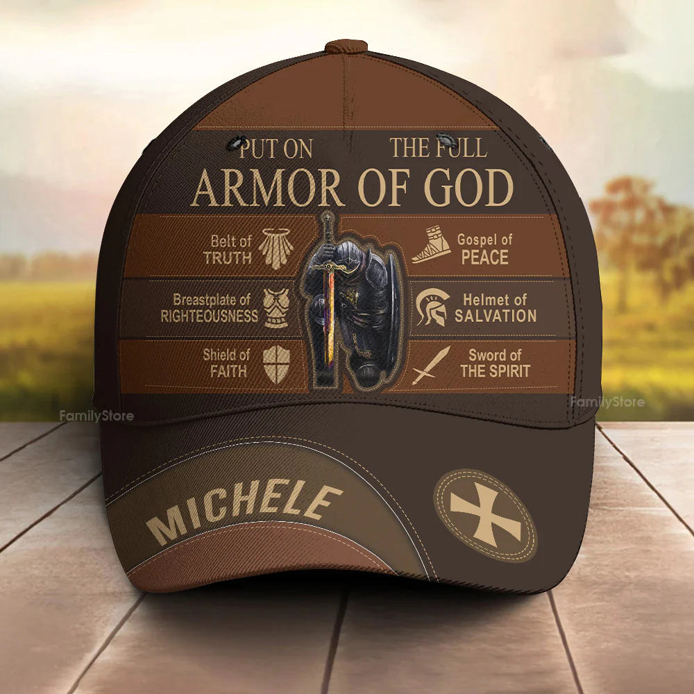Put On The Full Armor Of God - Personalized Classic Cap - Image 4