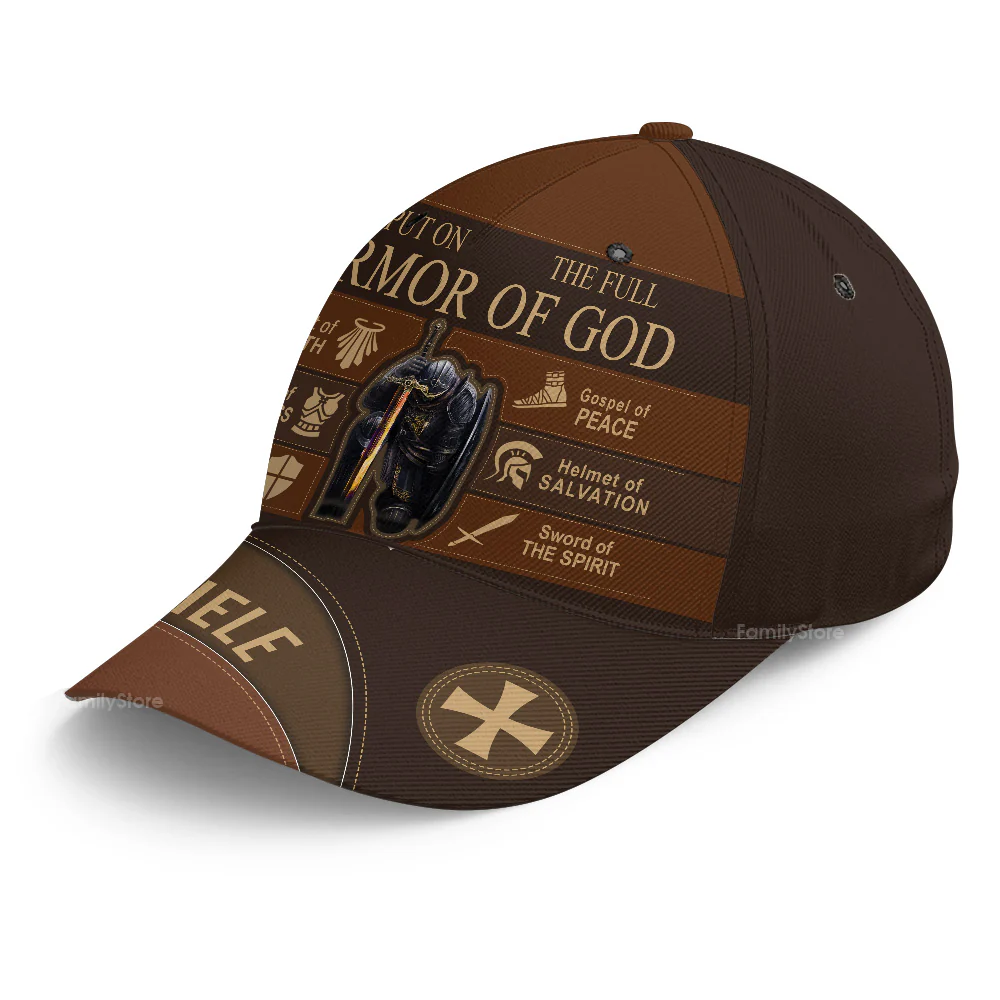 Put On The Full Armor Of God - Personalized Classic Cap - Image 6