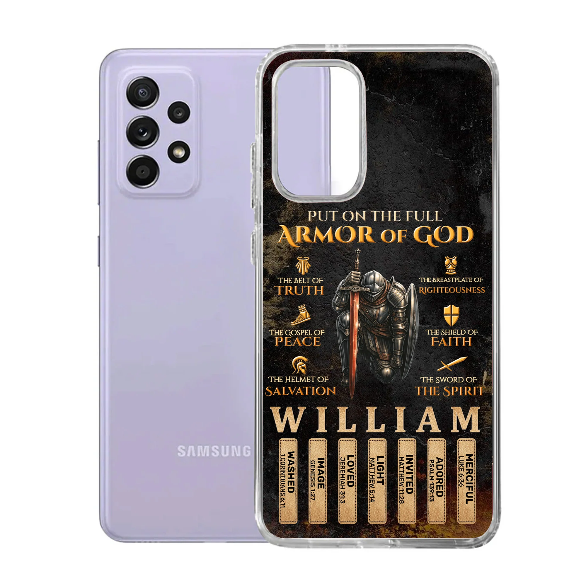 Put On The Full Armor Of God - Personalized Phone Case TD118 - Image 6