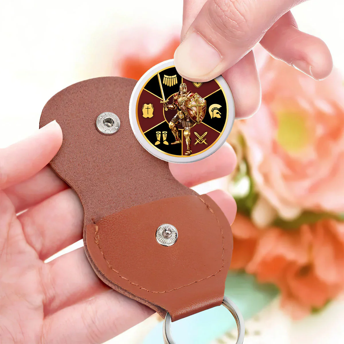 Put On The Full Armor Of God - Personalized Pocket Hug - Christian Gift For Him BA01 - Image 3