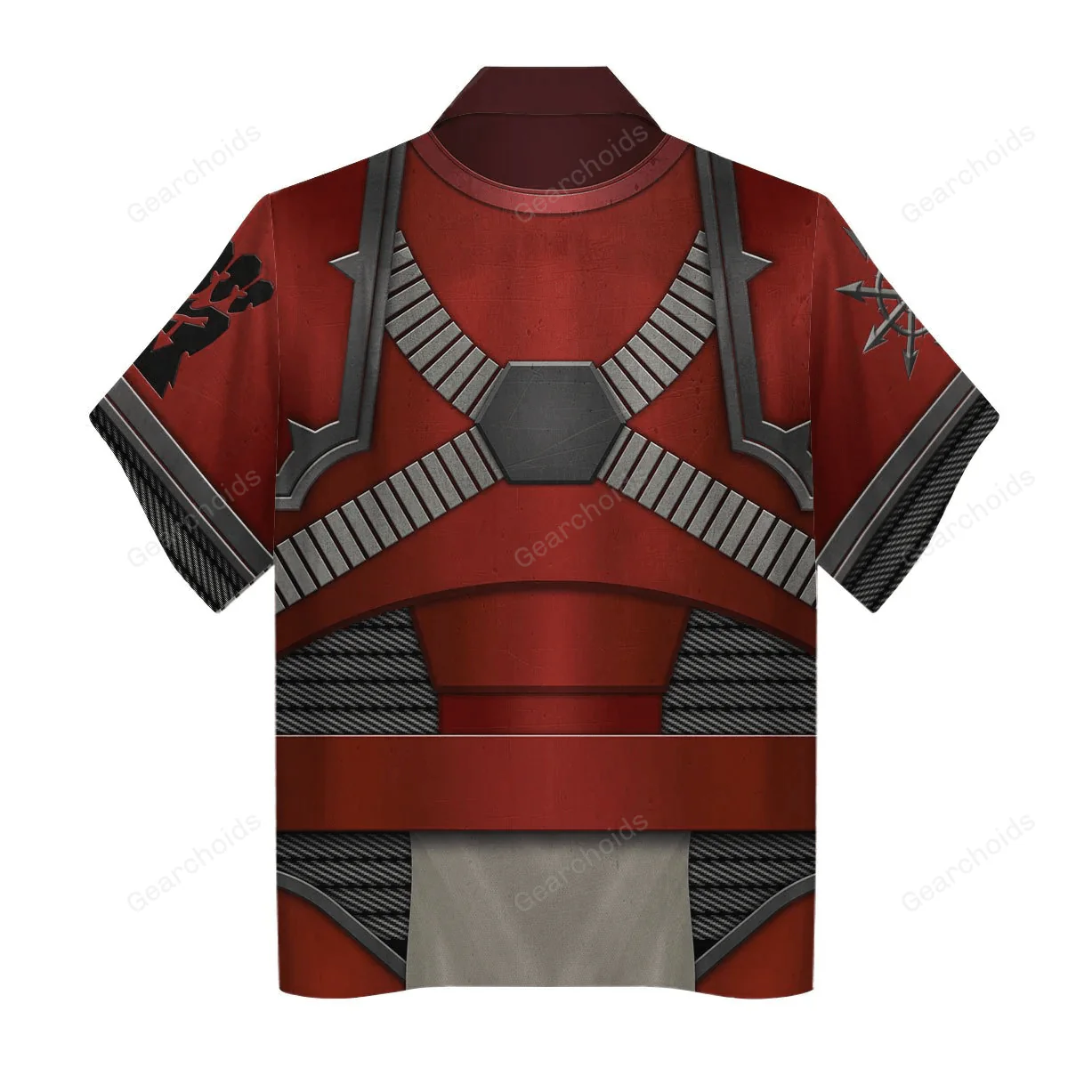 Red Corsairs Warband Colour Scheme - Costume Cosplay Hawaiian Shirt CSWRH086 - Image 2