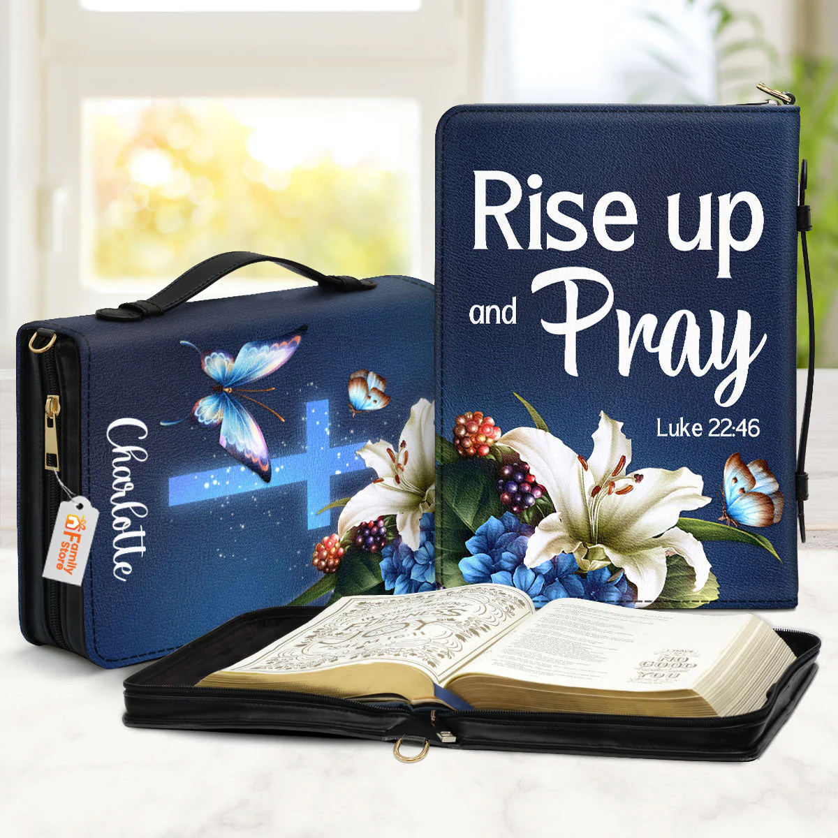 Rise Up And Pray - Thoughtful Gift For Christians - Personalized Bible Covers - AT4082423 - Image 2