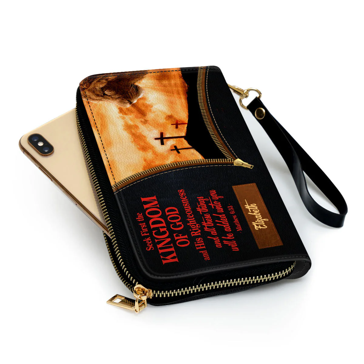 Seek First The Kingdom Of God And His Righteousness - Unique Personalized Leather Long Wallets - AT4081455 - Image 5