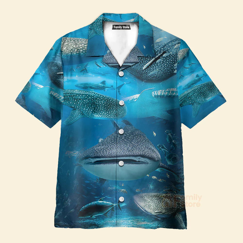 Shark Swim With Whale Sharks Hawaiian Shirt