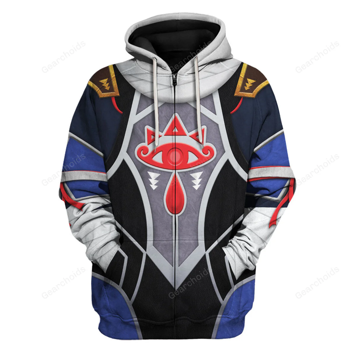 Sheik Zelda Attire Cosplay Hoodie Sweatshirt Sweatpants ZDHS18 - Image 3