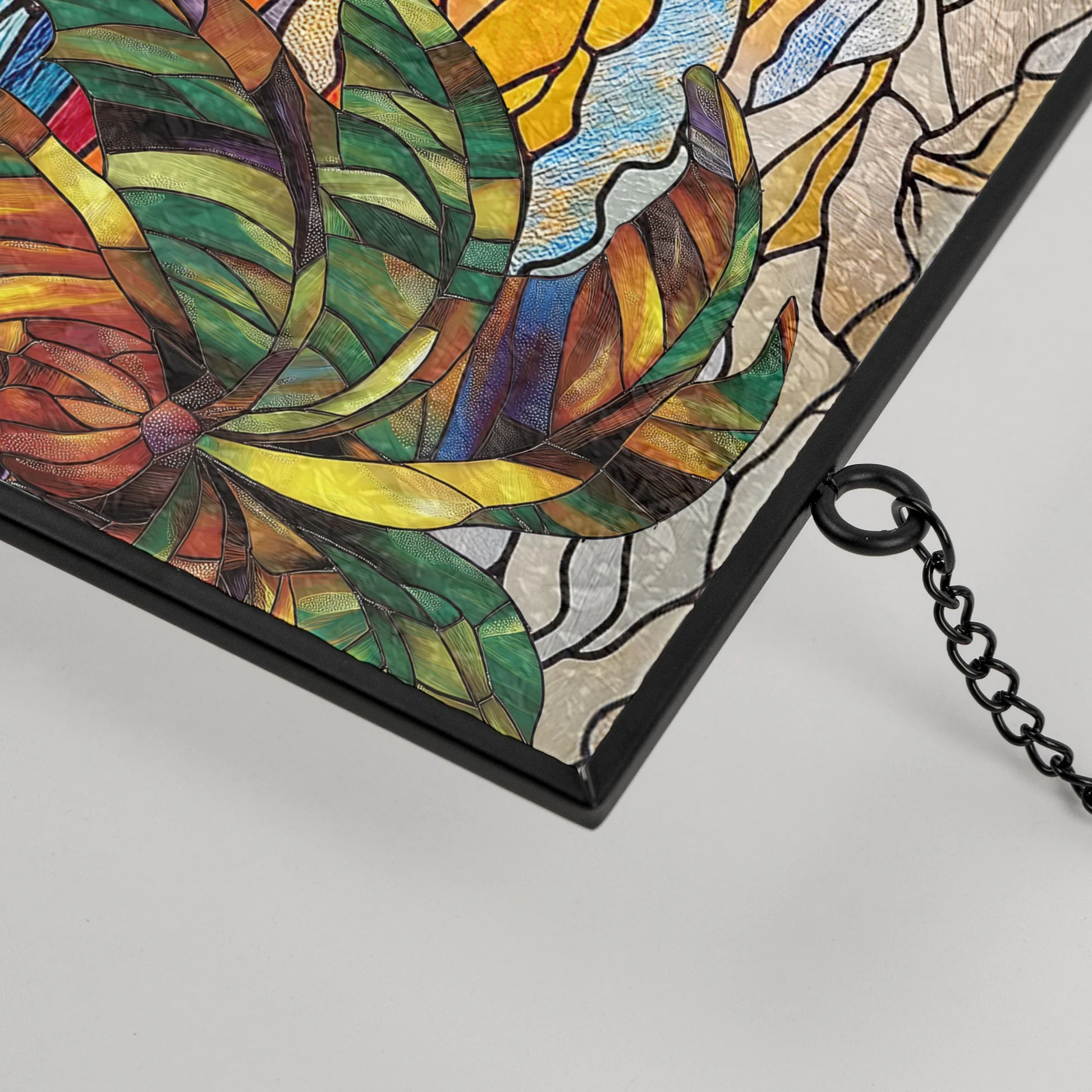 Sitting In The Beach And See The Sunset - Personalized Stained Glass Window Hanging Suncatcher - Gift For Couple | GR23 NA94 - Image 4