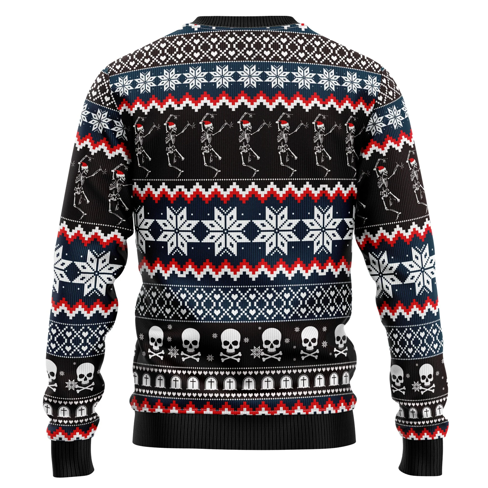 Skeleton Merry Creepmas - Funny Ugly Christmas Sweater - Image 3
