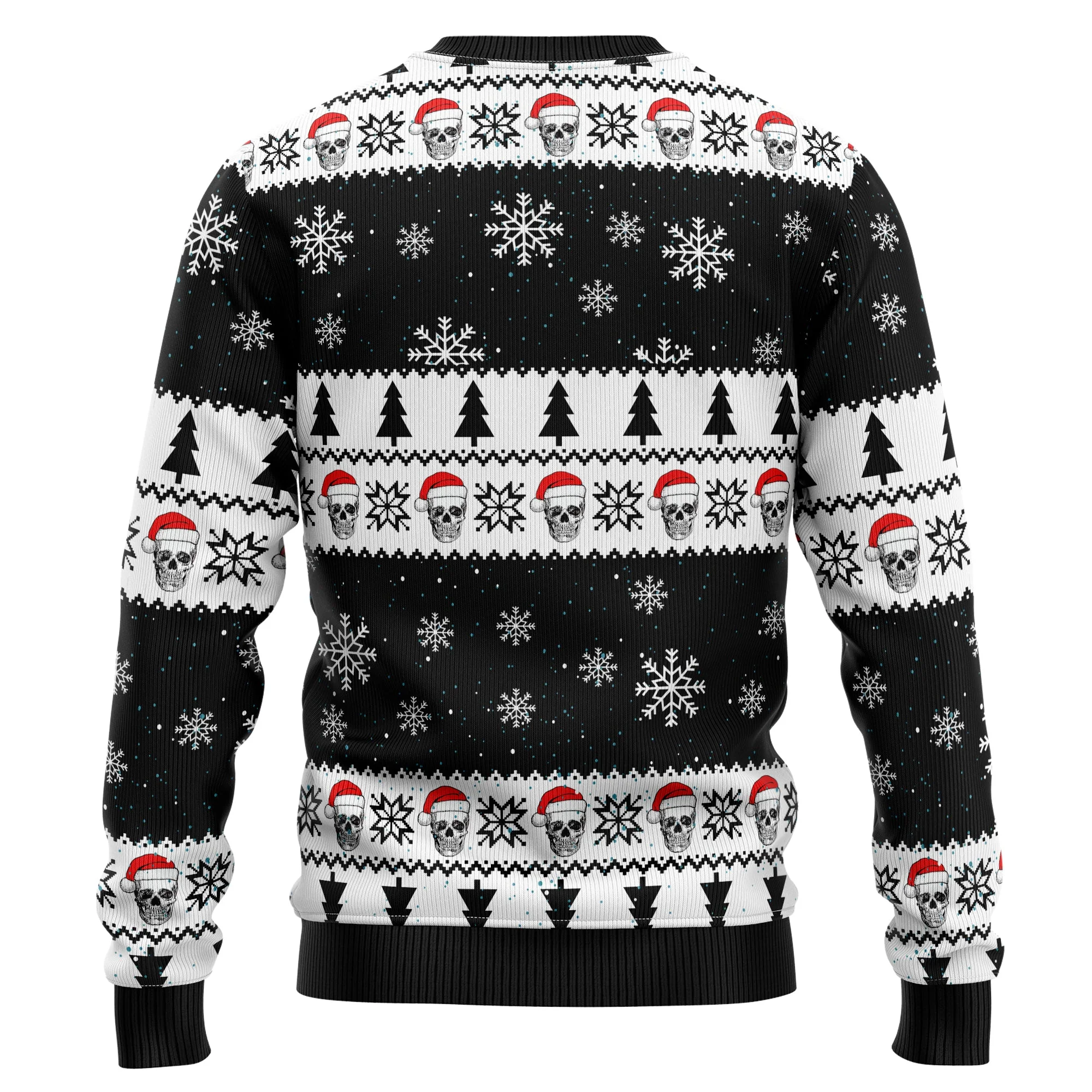 Skull Pine Tree Ugly Christmas Sweater - Funny Gift For Friend, Family Member - Image 7
