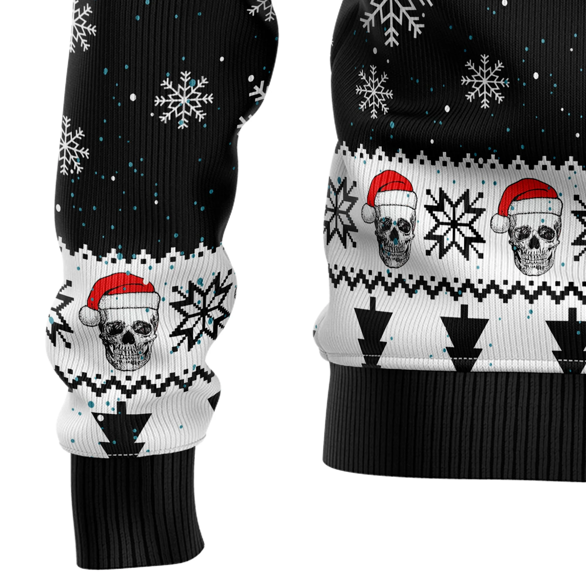 Skull Pine Tree Ugly Christmas Sweater - Funny Gift For Friend, Family Member - Image 9