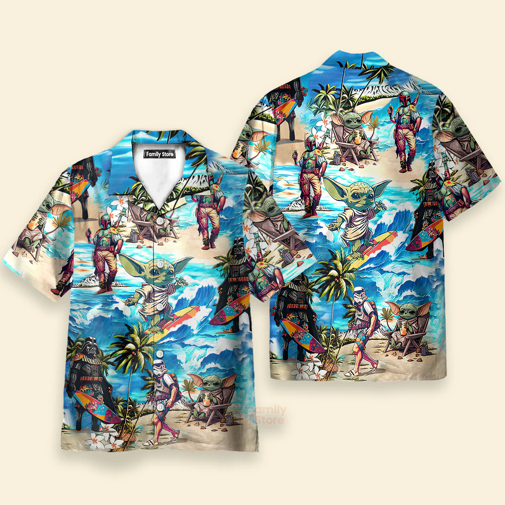 Special Starwars Surfing - Hawaiian Shirt For Men, Women, Kids - Image 3
