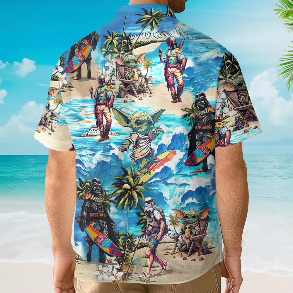 Special Starwars Surfing - Hawaiian Shirt For Men, Women, Kids - Image 5