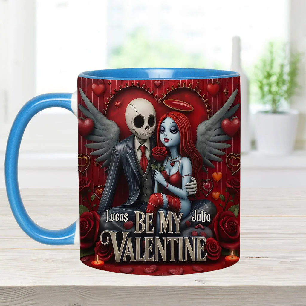 Spooky Be My Valentine - Personalized Accent Mug - Gift For Couples, Movie Fans | NL122 - Image 10