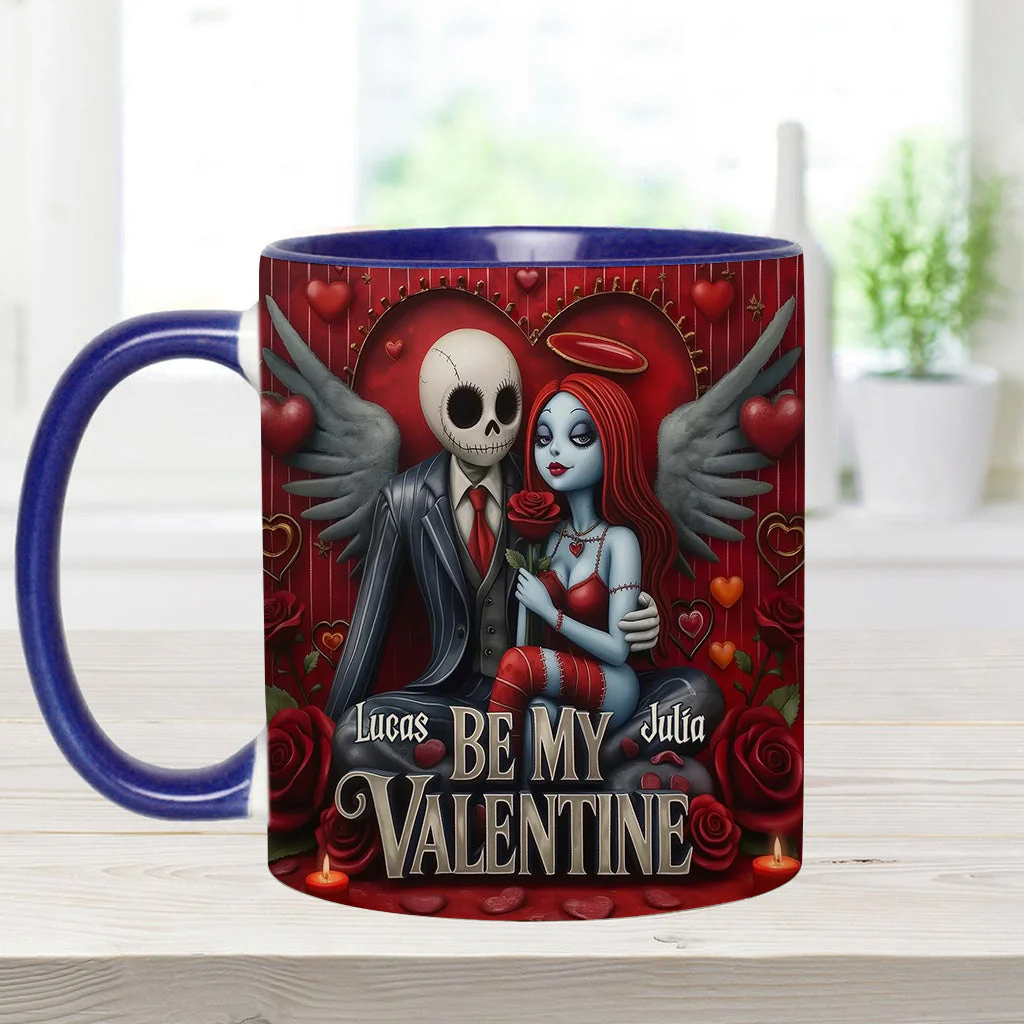 Spooky Be My Valentine - Personalized Accent Mug - Gift For Couples, Movie Fans | NL122 - Image 11