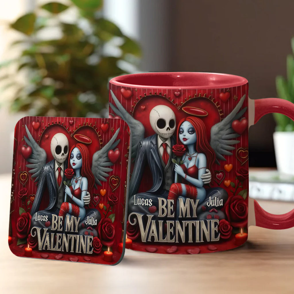 Spooky Be My Valentine - Personalized Accent Mug - Gift For Couples, Movie Fans | NL122 - Image 12