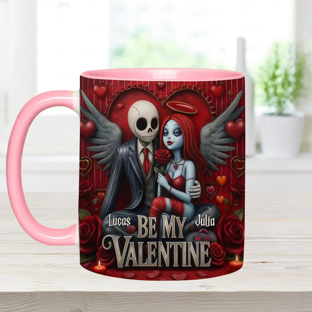 Spooky Be My Valentine - Personalized Accent Mug - Gift For Couples, Movie Fans | NL122 - Image 14