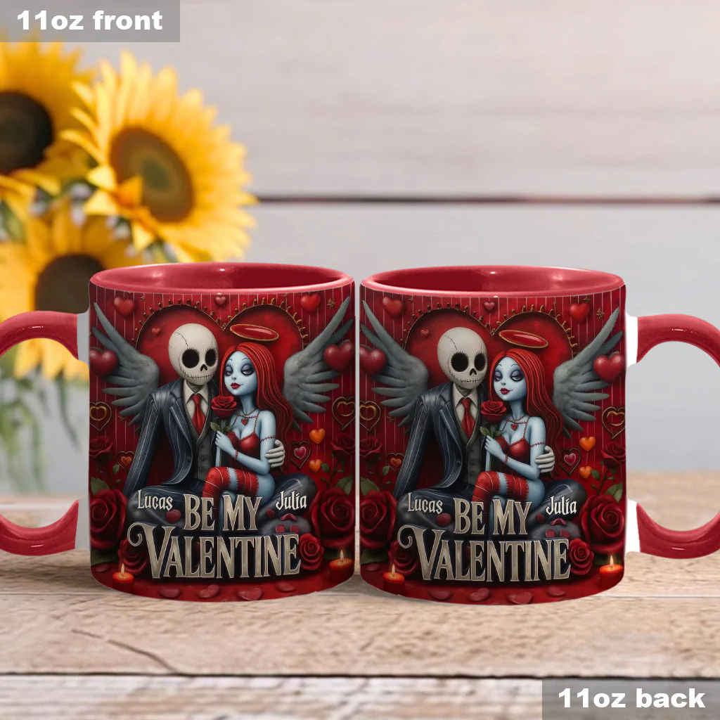 Spooky Be My Valentine - Personalized Accent Mug - Gift For Couples, Movie Fans | NL122 - Image 21