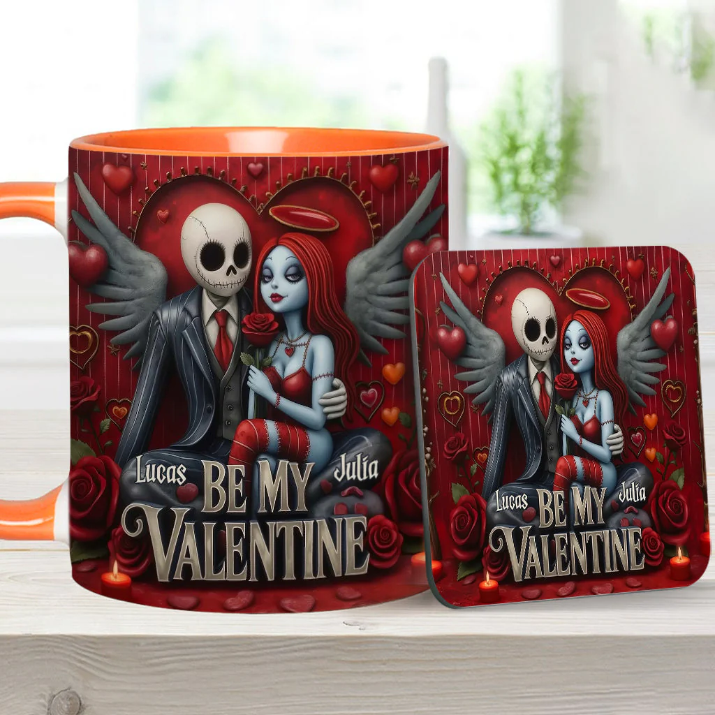 Spooky Be My Valentine - Personalized Accent Mug - Gift For Couples, Movie Fans | NL122 - Image 22