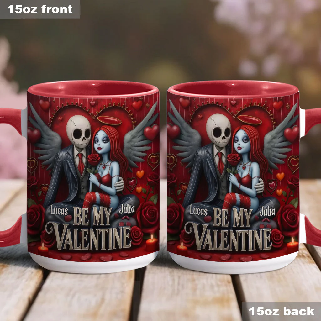 Spooky Be My Valentine - Personalized Accent Mug - Gift For Couples, Movie Fans | NL122 - Image 23