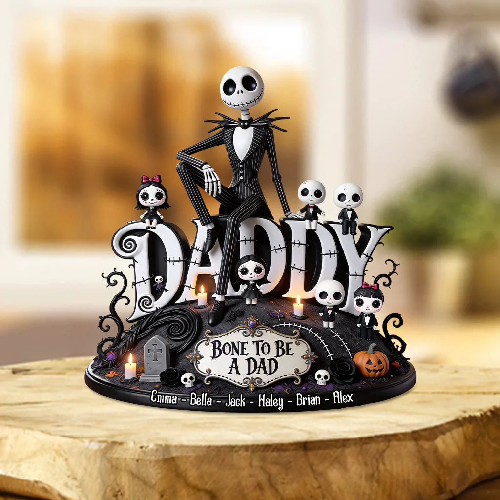 Spooky Bone To Be A Dad - Personalized Acrylic Plaque - Gift For Dad, Father's Day