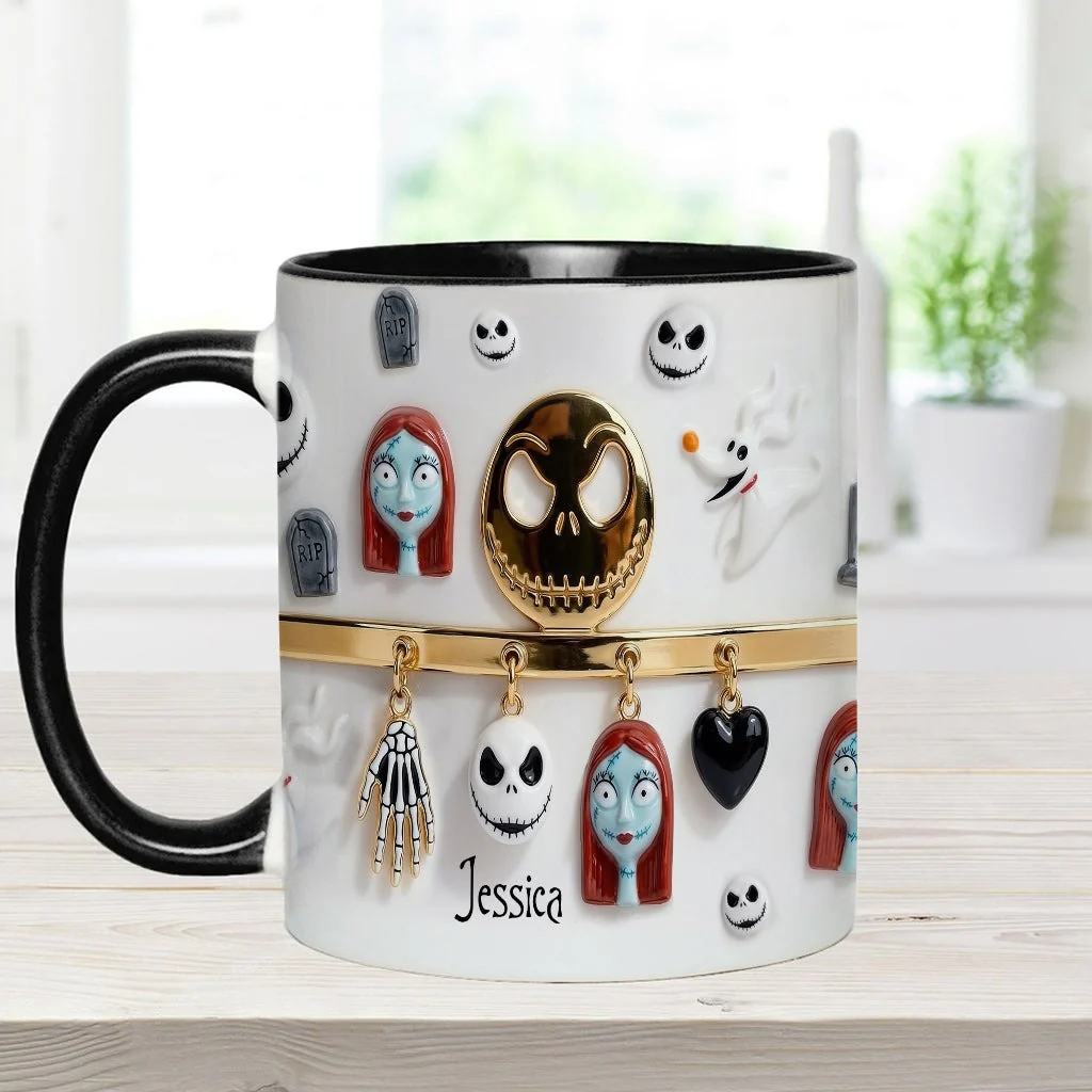 Spooky Characters - Personalized Accent Mug - Gift For Movie Fans NL122 - Image 4