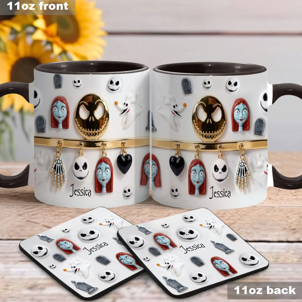 Spooky Characters - Personalized Accent Mug - Gift For Movie Fans NL122 - Image 5