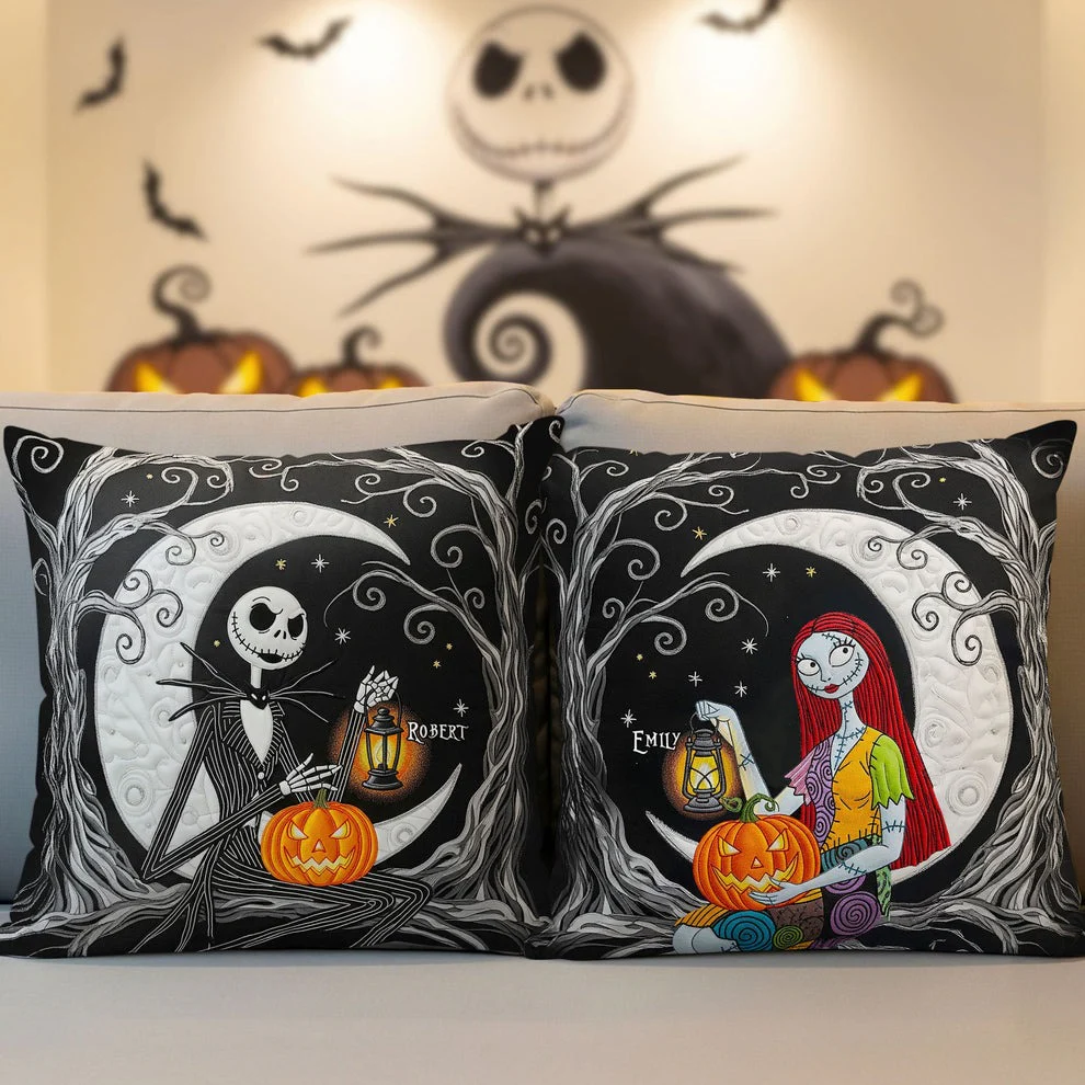 Spooky Couple - Personalized Pillow - Halloween Gift For Couples NL122