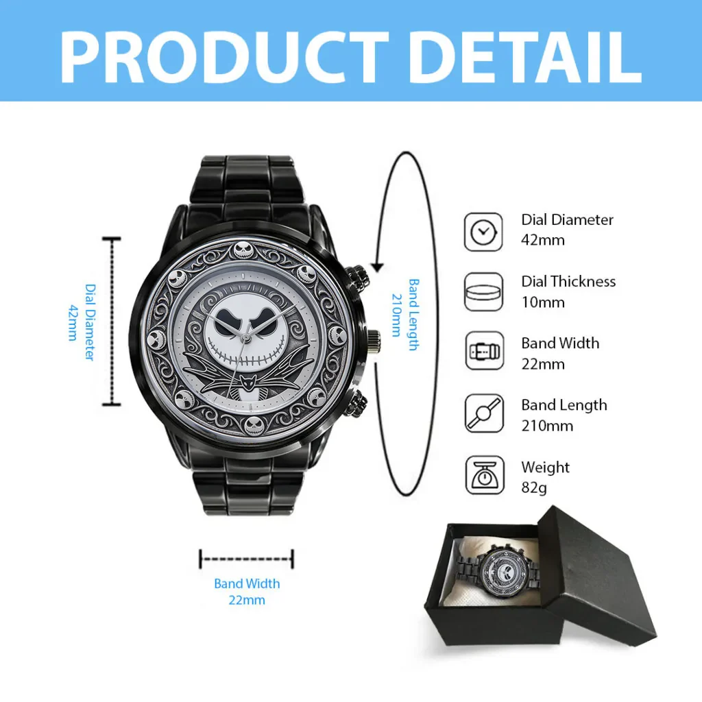 Spooky Lovers - Personalized Hand Watch - Gift For Movie Fans HH01 - Image 6